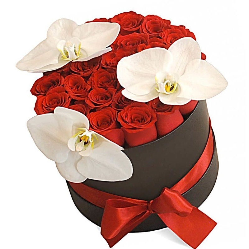 Red Roses and Birds Box