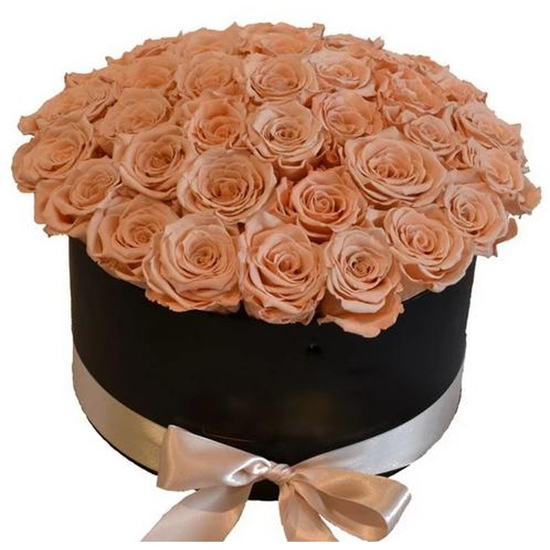 Luxury Cappuccino Roses Box