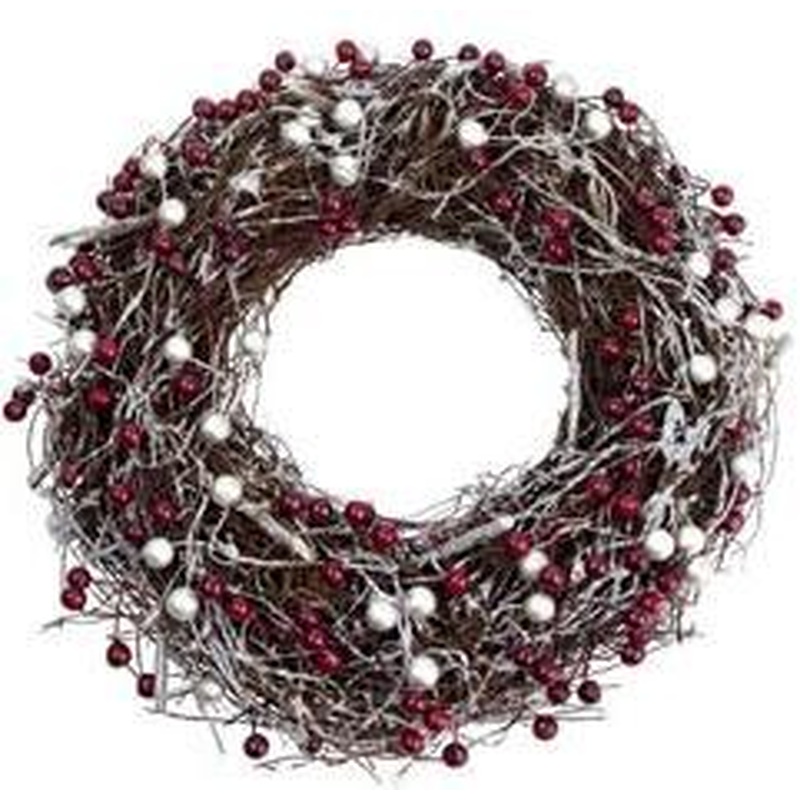 Red and White Berry Festive Wreath