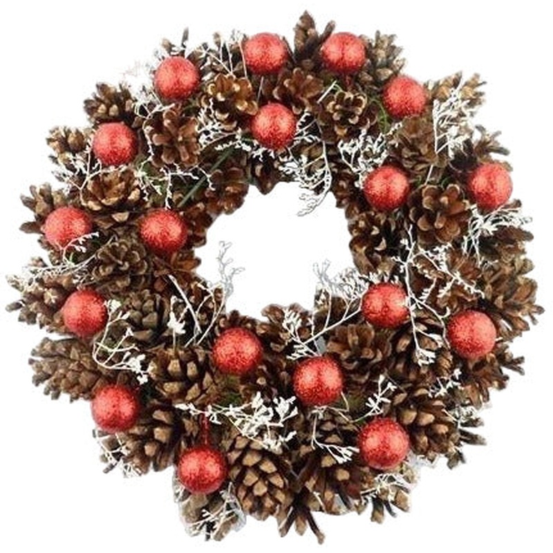 Red Festive Christmas Wreath