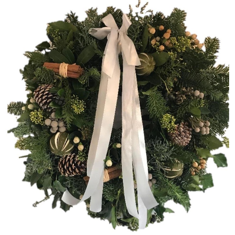 Green Natural Christmas Wreath