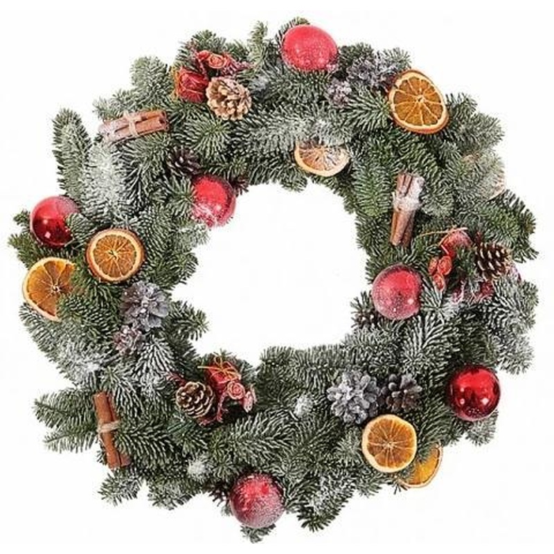 Snow Christmas Wreath