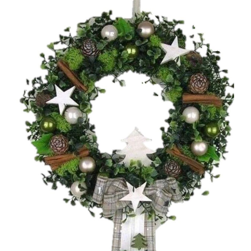 Green Christmas Door Wreath