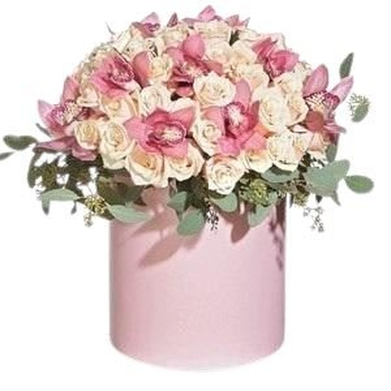 Spray Roses and Orchids Box