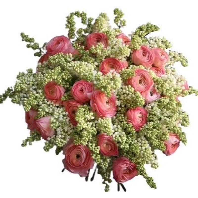 Amazing Pink Ranunculus with Lilac Bouquet