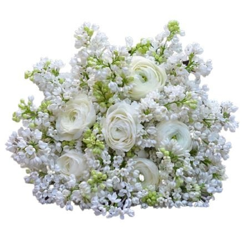 White Lilac & Ranunculus Bouquet