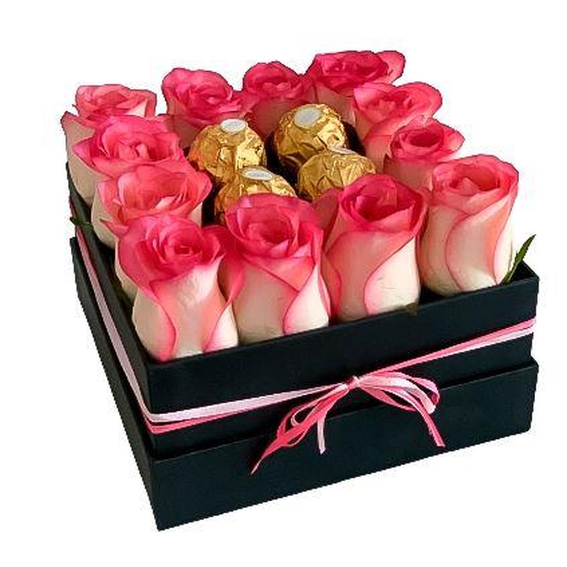 Blush Roses with Chocolate