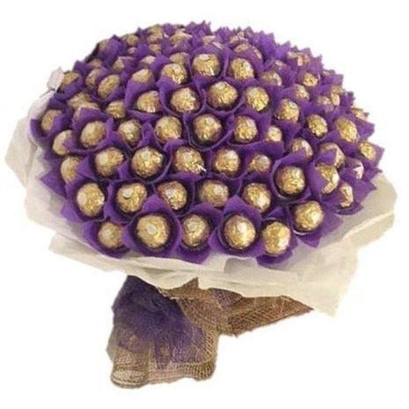 Lavender Wrapped Chocolate Bouquet