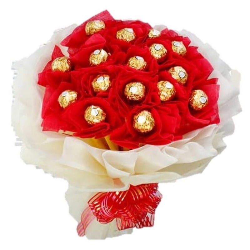 Red and White Chocolate Bouquet