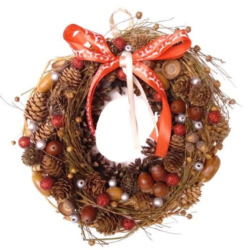 Cones and Acorns Wreath