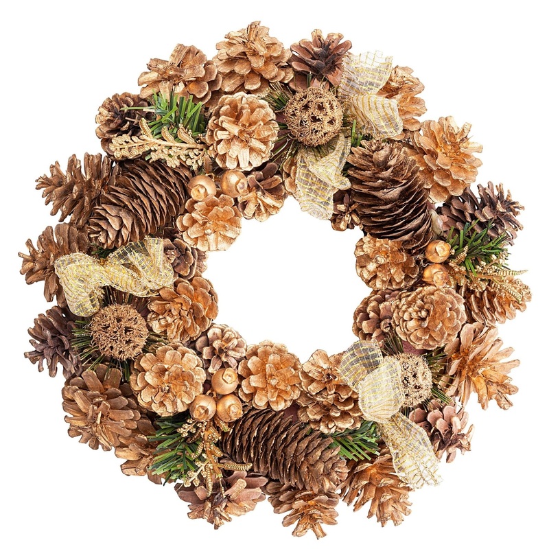 Gold Plated Christmas Wreath
