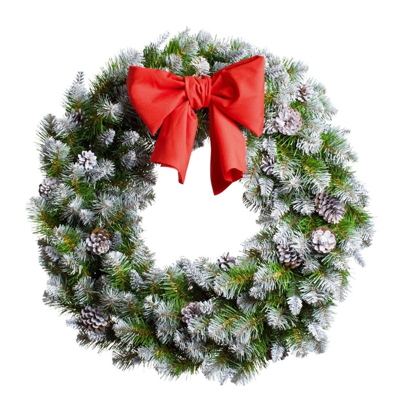 White Spruce with Cones Festive Wreath