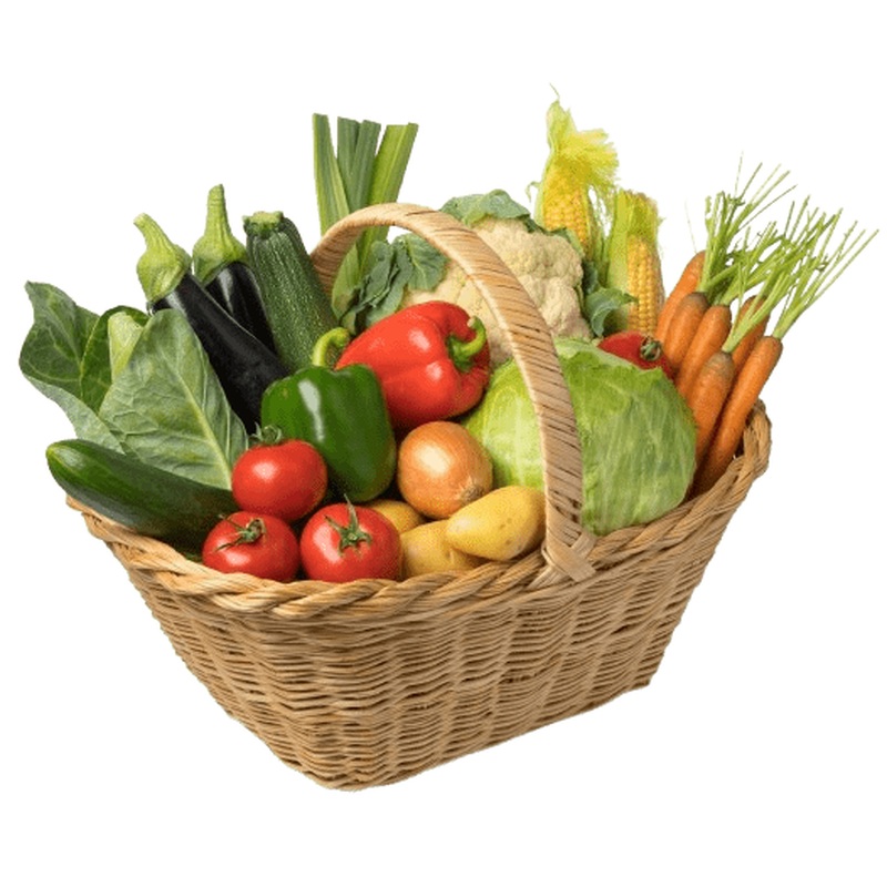 Basket of fresh Vegetables