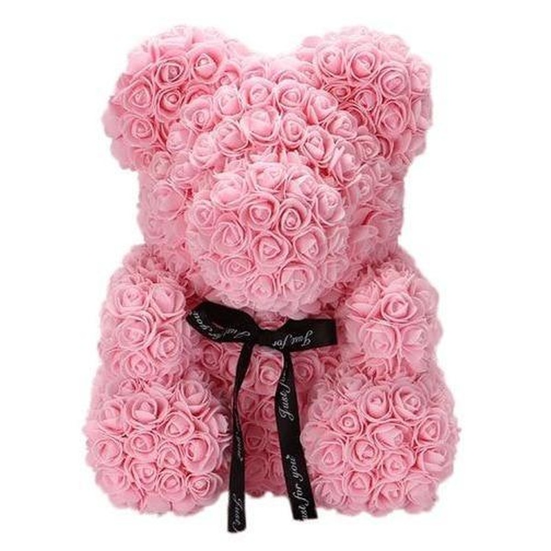 Luxury Light Pink Rose Teddy Bear