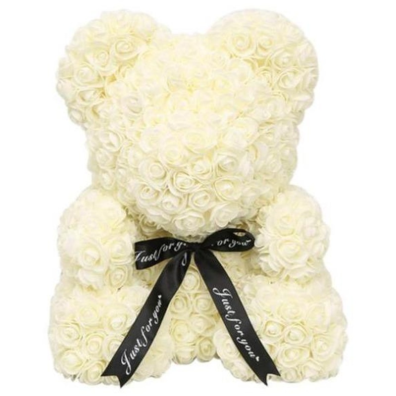 Luxury Milky Rose Teddy Bear