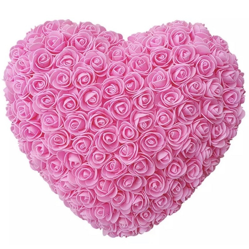 Handmade Pink Heart Shape Rose