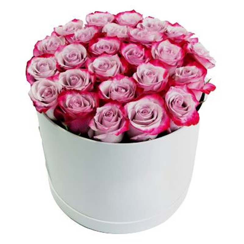 Pink Cherry Roses Box