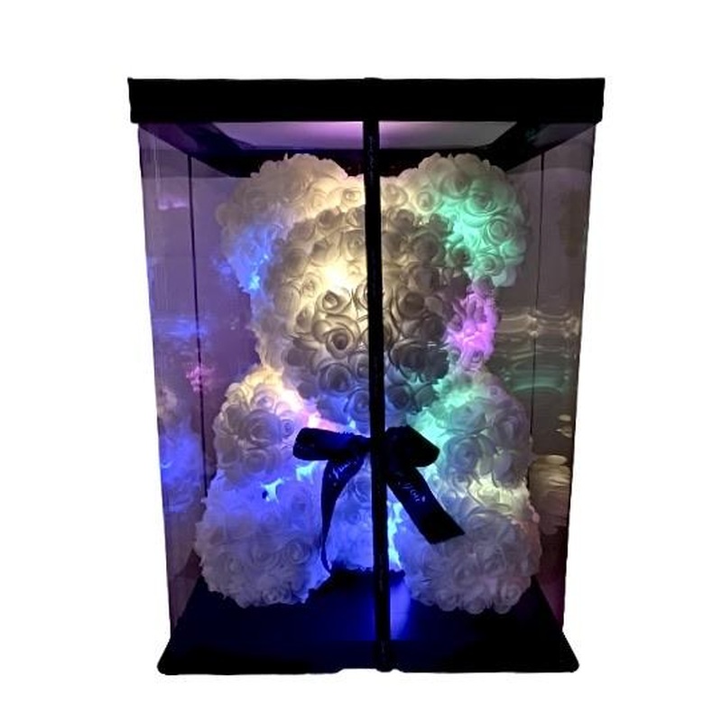 Luxury White Teddy Bear with a Light Function