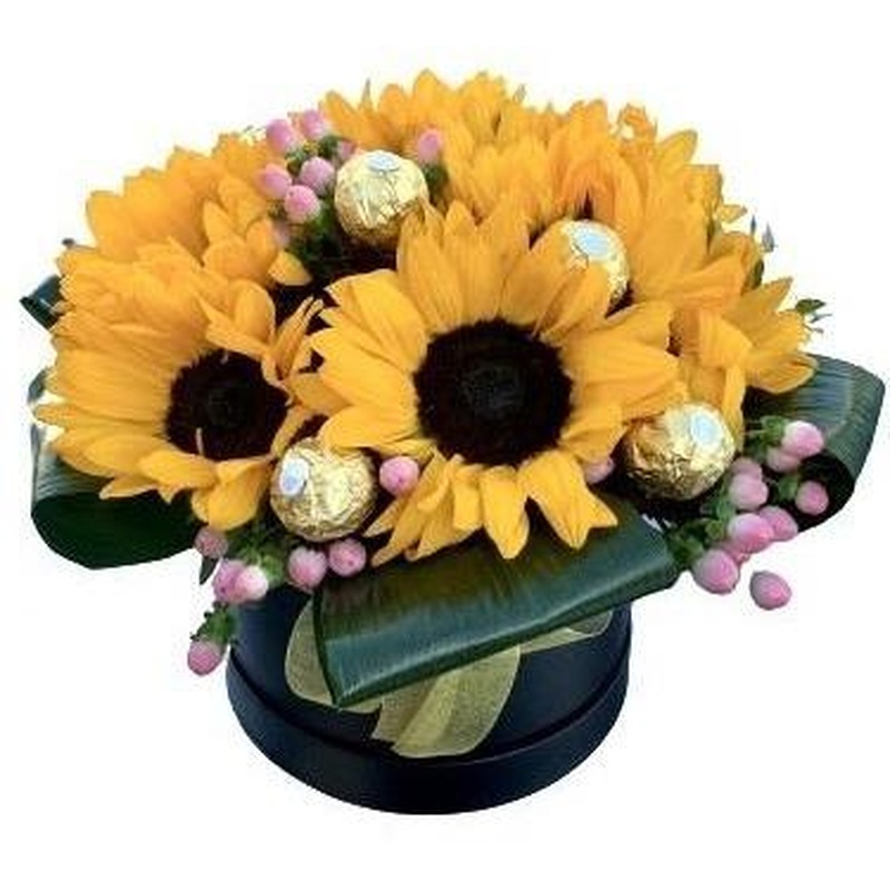 Sunflowers with Chocolates