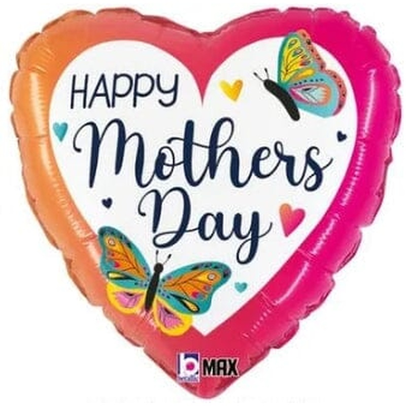 Balloon Happy Mother's Day with Butterflies
