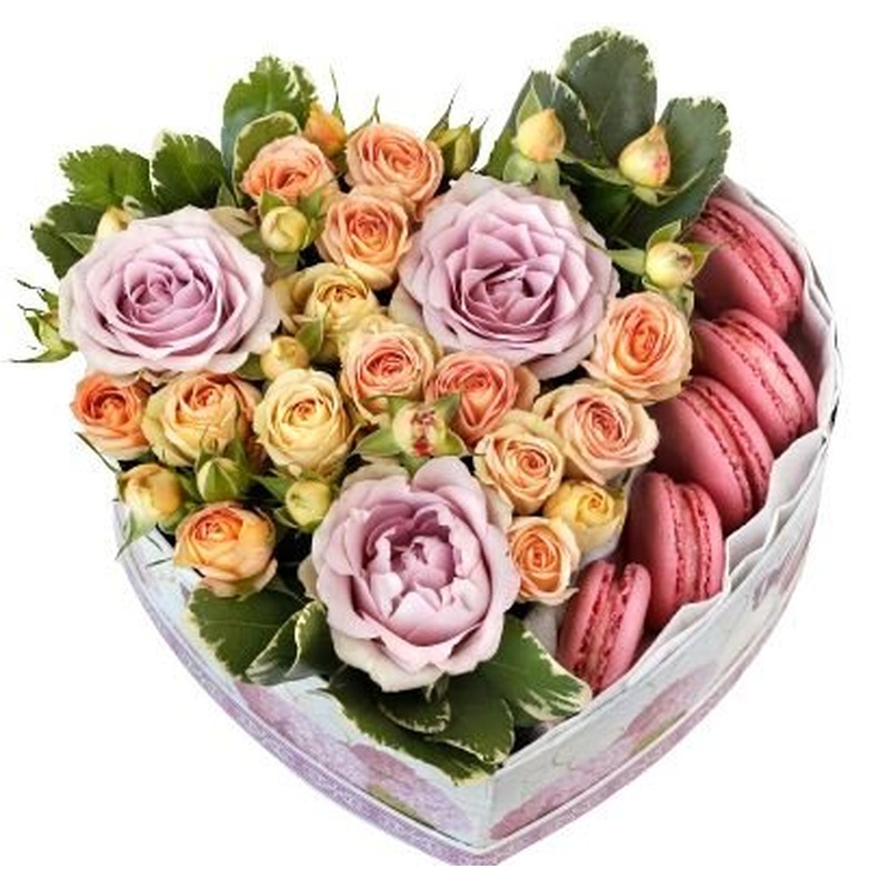 Delicious Box with Macaroons