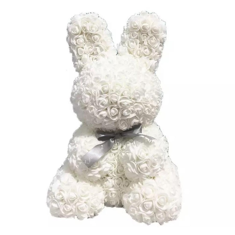 Luxury White Rose Rabbit