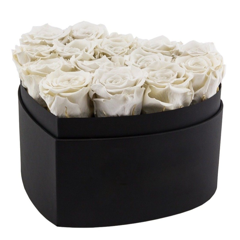 Infinity Roses Heart Box - Rose Head  2cm