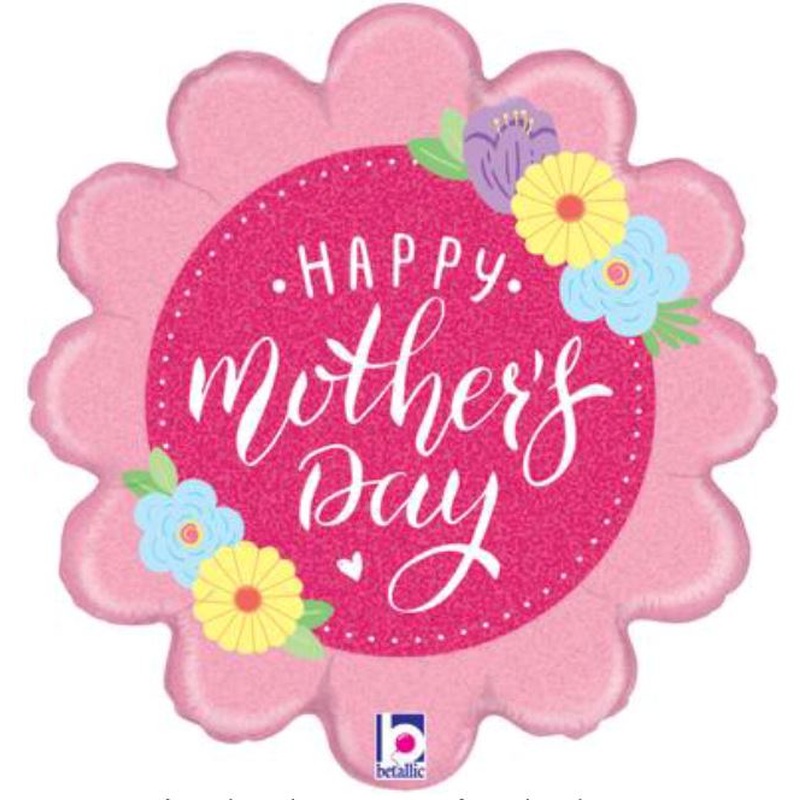 Flower Shape 18 nich Balloon Happy Mother's Day