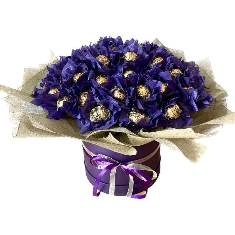 Chocolates in Purple Wrapper Box