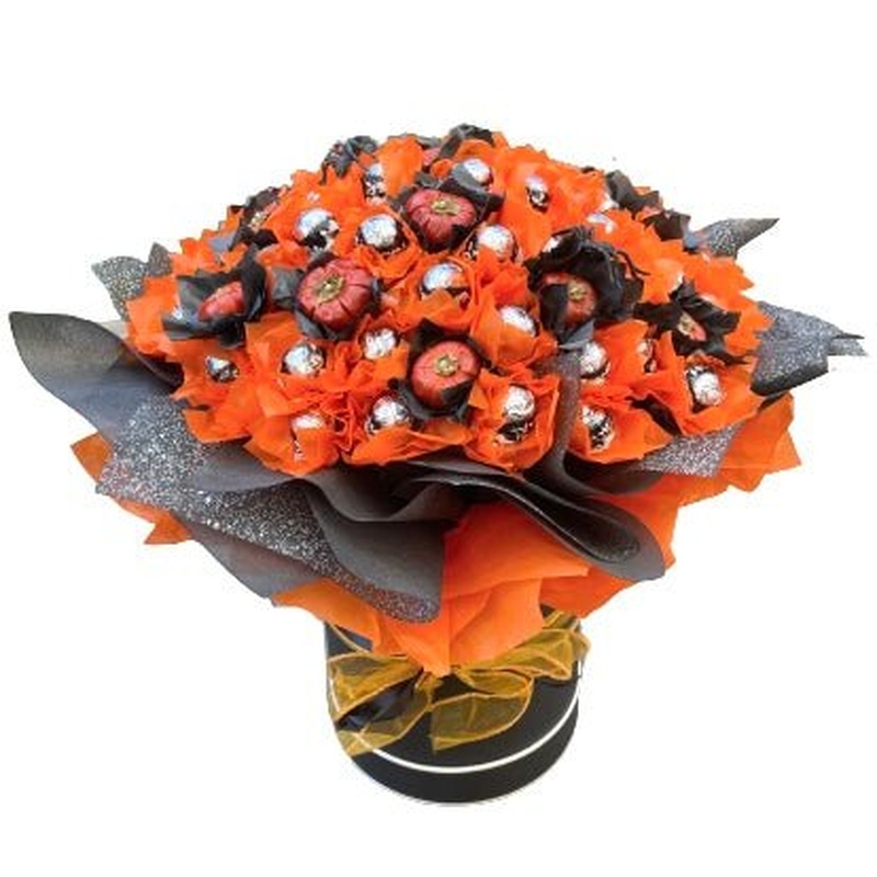 Autumn Chocolate Box with Mini Pumpkins