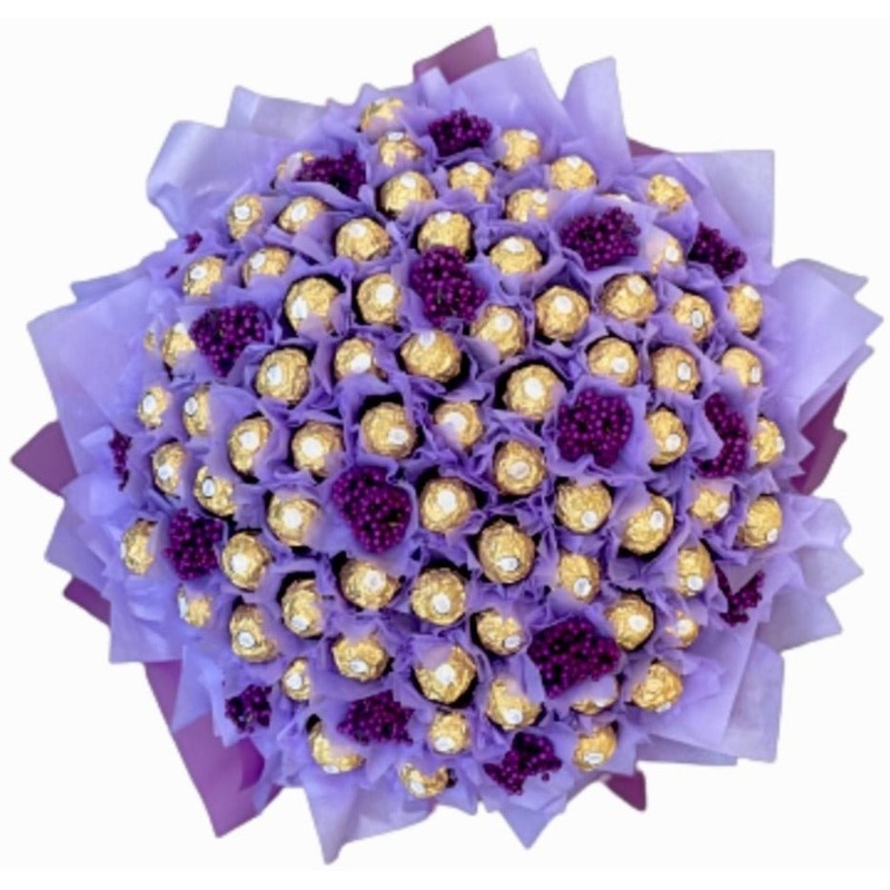 Chocolate Bouquet with Purple Berry