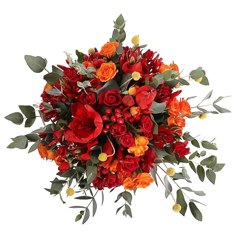 Amaryllis and Spray Roses Bouquet