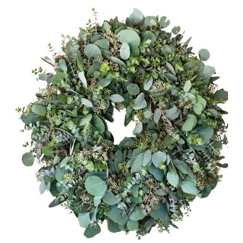 Natural Populus Berry Christmas Wreath