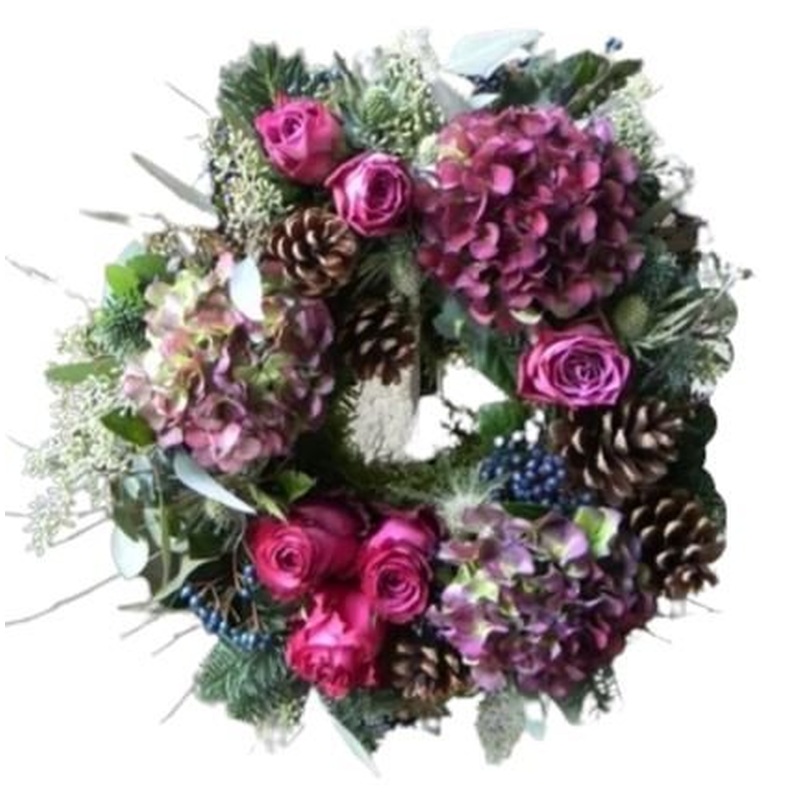 Charm Cerise Door Wreath