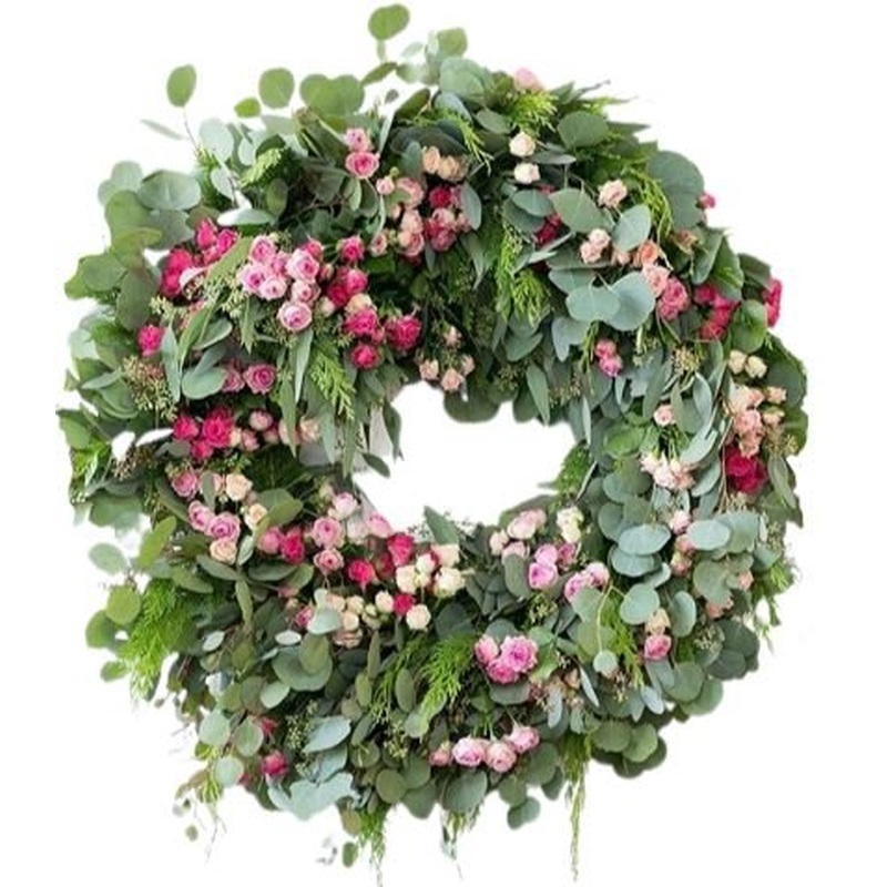 Wild Spray Roses Door Wreath
