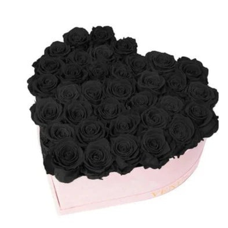 Box of Luxury Black Roses