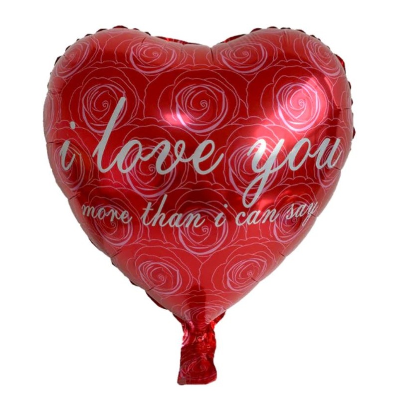I Love You More.. Heart Balloon  (18 inch)