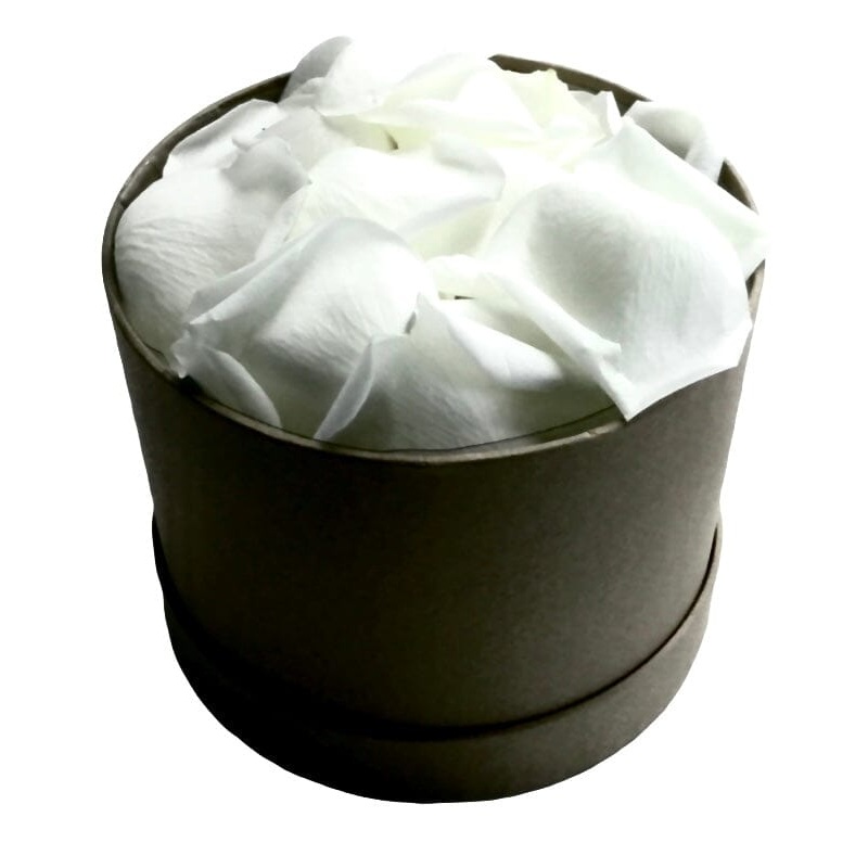 Rose Petals in a Hat Box