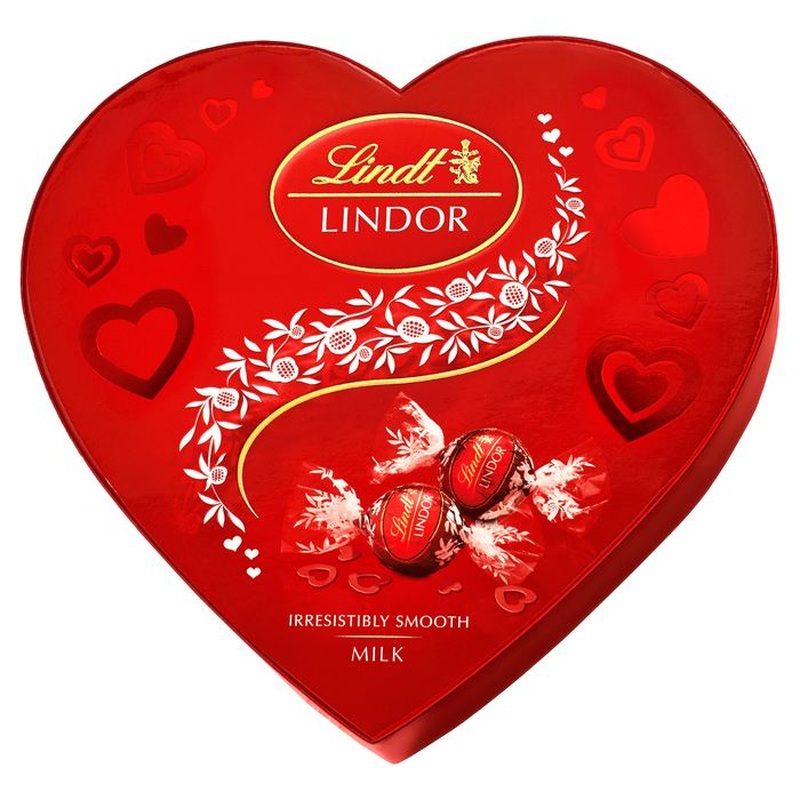 Lindt Lindor Heart Box Milk Chocolates 200g
