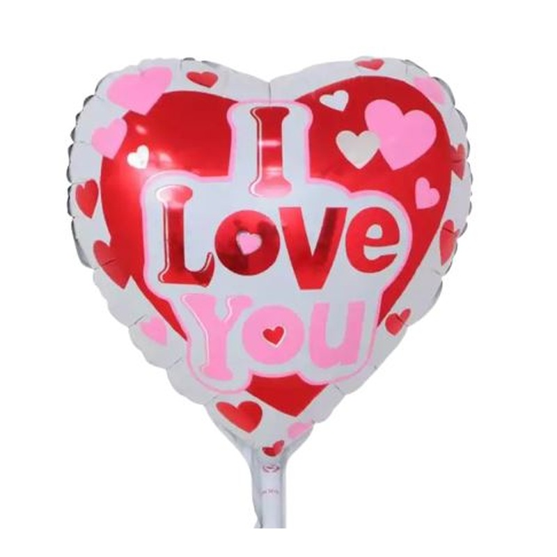 I Love You Hugs & Kises Heart Balloon  (18 inch)