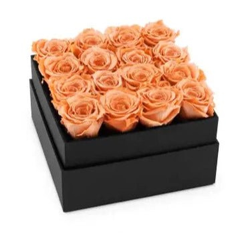 Infinity Luxury Roses Square Box - Rose Head  3,5 cm