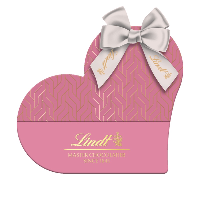 Lindt Heart Box with Milk Lindor Chocolate Hearts