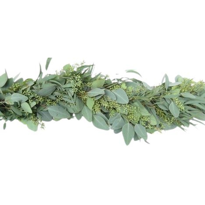 Eucalyptus Nicholii and Populus with Berries Fresh Garland