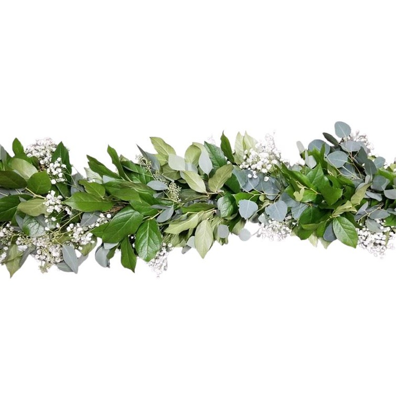 Salal and Gypsophila Event Garland