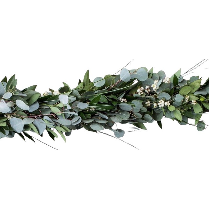 Snowberry in Fresh Foliage Garland