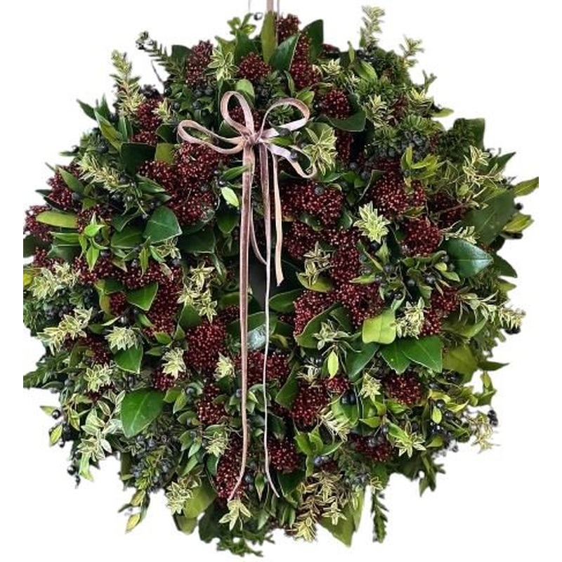 Deep Winter Berry Wreath