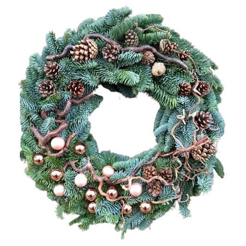 Rustic Pinecone Charm Wreath