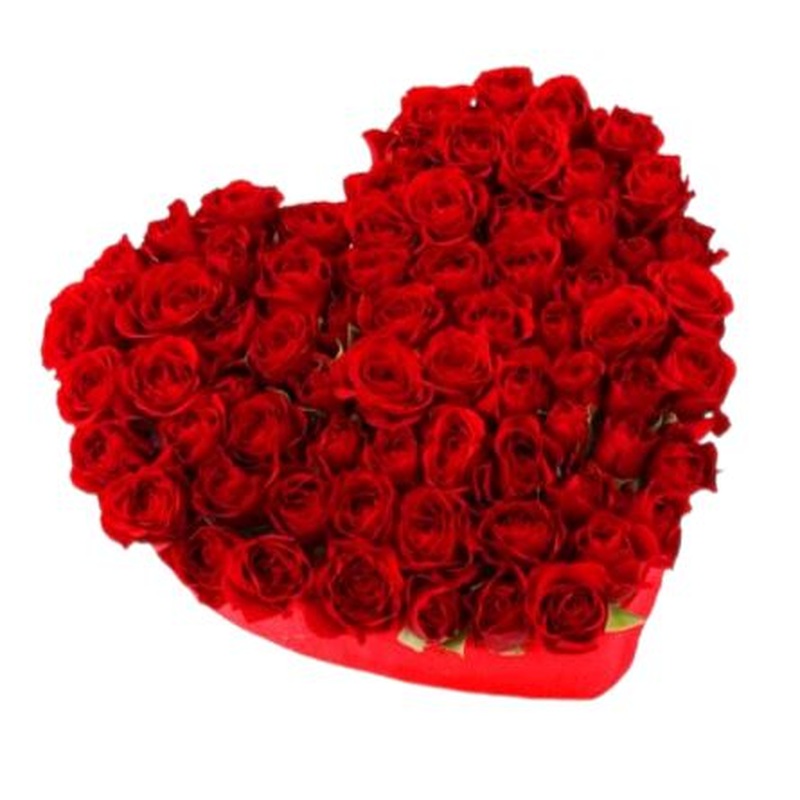 Gorgeous Heart Box of Red Spray Roses