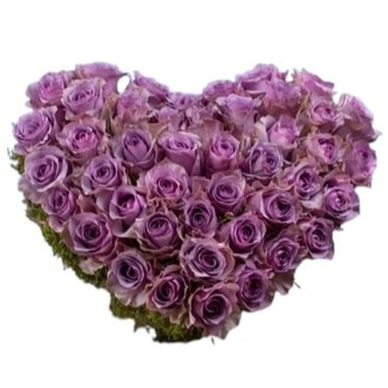 Lavender Roses Luxury Heart