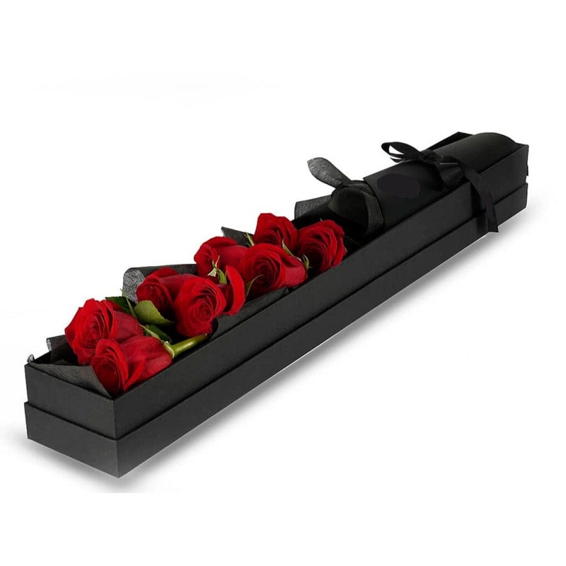 Luxury Box of Eight Roses